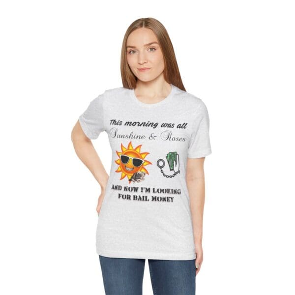 Sunshine and Roses Unisex Jersey Short Sleeve Tee - Image 71