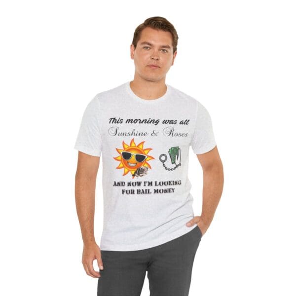 Sunshine and Roses Unisex Jersey Short Sleeve Tee - Image 72