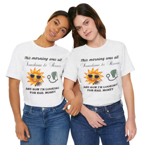 Sunshine and Roses Unisex Jersey Short Sleeve Tee - Image 84