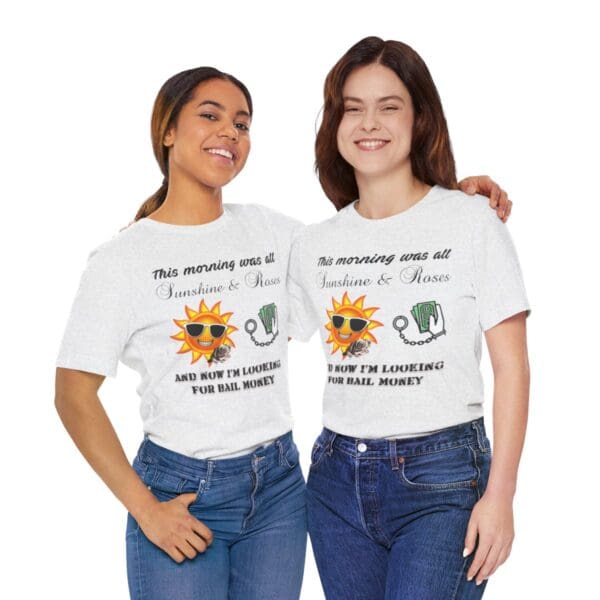 Sunshine and Roses Unisex Jersey Short Sleeve Tee - Image 85