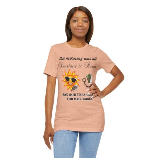 Sunshine and Roses Unisex Jersey Short Sleeve Tee - Image 225