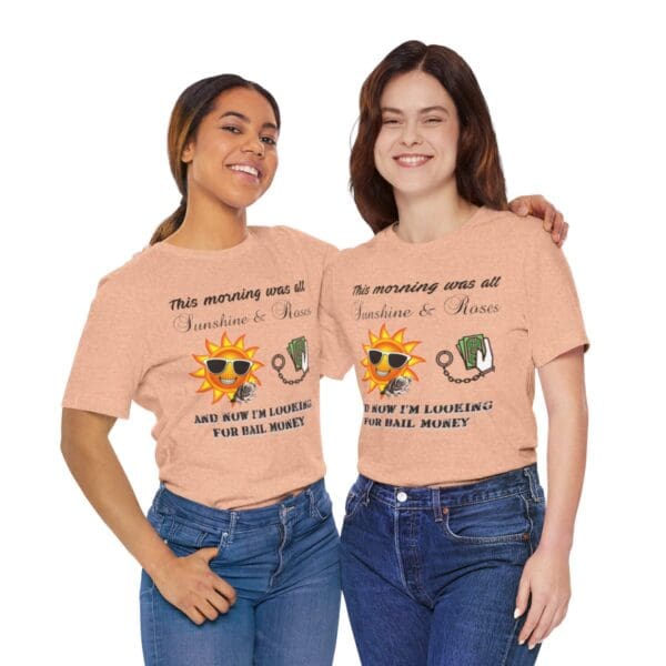 Sunshine and Roses Unisex Jersey Short Sleeve Tee - Image 230