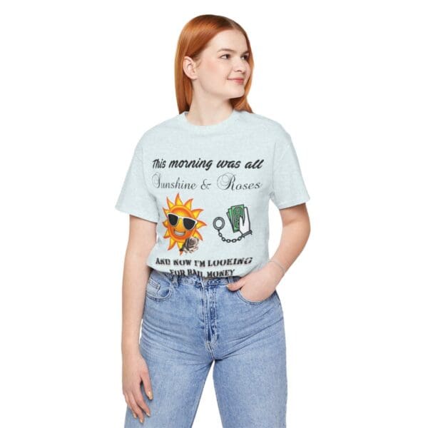 Sunshine and Roses Unisex Jersey Short Sleeve Tee - Image 308