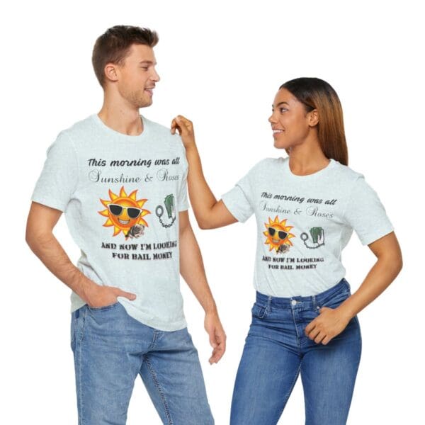 Sunshine and Roses Unisex Jersey Short Sleeve Tee - Image 315