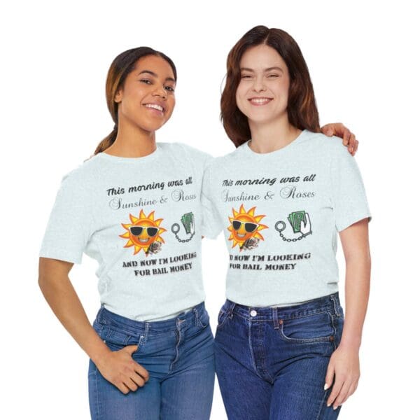 Sunshine and Roses Unisex Jersey Short Sleeve Tee - Image 317