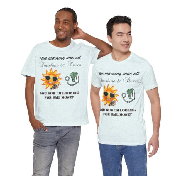 Sunshine and Roses Unisex Jersey Short Sleeve Tee - Image 318