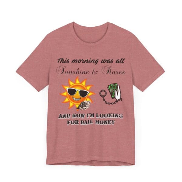 Sunshine and Roses Unisex Jersey Short Sleeve Tee - Image 90