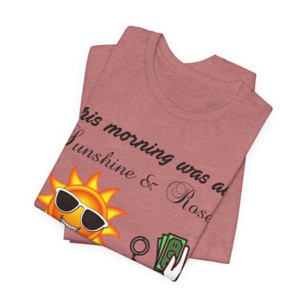 Sunshine and Roses Unisex Jersey Short Sleeve Tee - Image 92