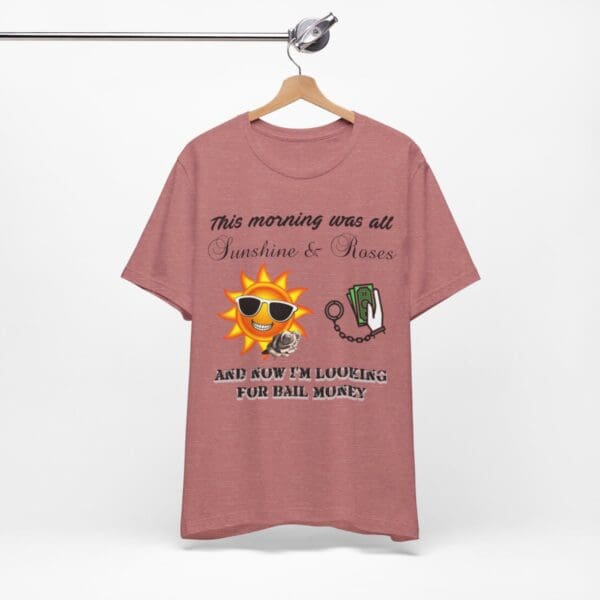 Sunshine and Roses Unisex Jersey Short Sleeve Tee - Image 94