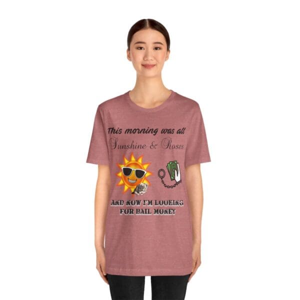 Sunshine and Roses Unisex Jersey Short Sleeve Tee - Image 98