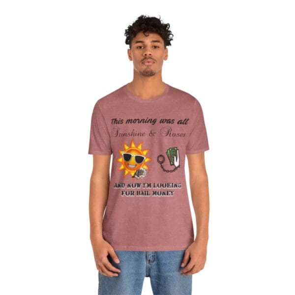 Sunshine and Roses Unisex Jersey Short Sleeve Tee - Image 99