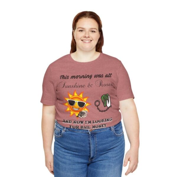 Sunshine and Roses Unisex Jersey Short Sleeve Tee - Image 102