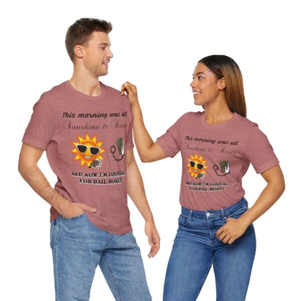 Sunshine and Roses Unisex Jersey Short Sleeve Tee - Image 112