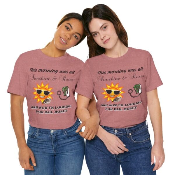 Sunshine and Roses Unisex Jersey Short Sleeve Tee - Image 113