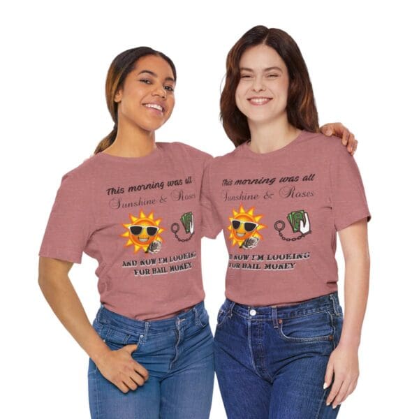 Sunshine and Roses Unisex Jersey Short Sleeve Tee - Image 114